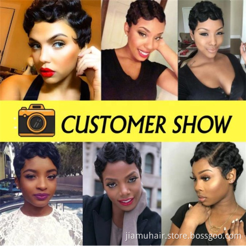 Synthetic Bob Wig Short Ombre Cosplay wig Blond Black Red Purple Finger Wave Wigs